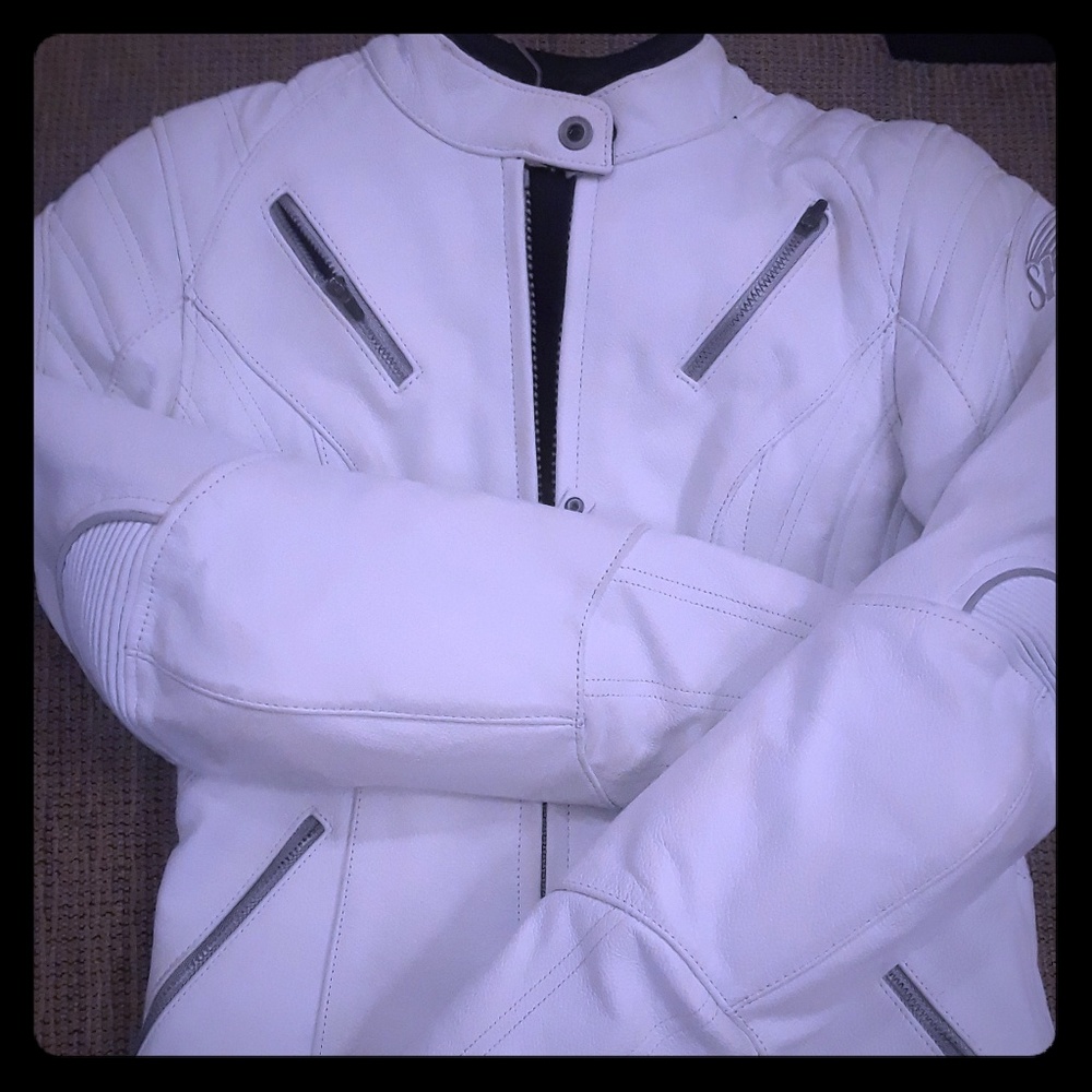 Motorcycle Leather Jacket with armor